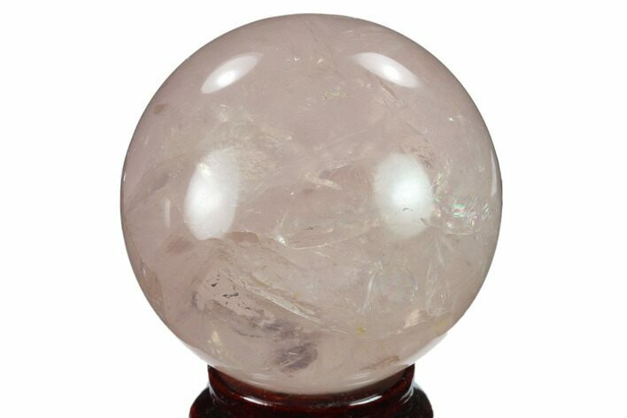 Polished Rose Quartz Sphere - Madagascar #133780